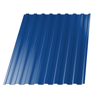 Профнастил НС-20 (МП 20) RAL5005 Синий Сигнал 1150(1100)мм 0,45мм