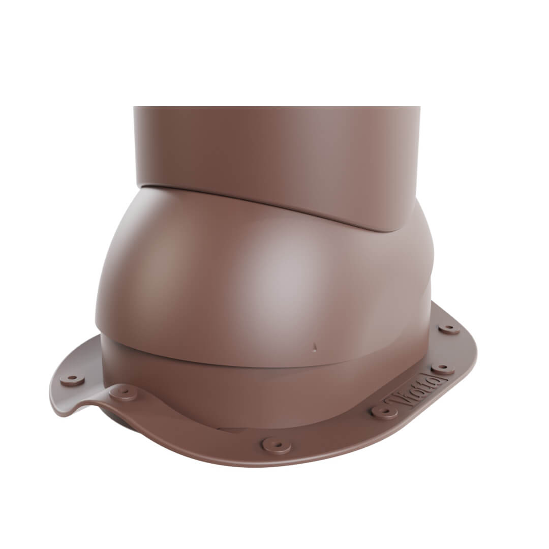 Роторная вентиляция VIOTTO d110мм h550мм для металлочерепицы Монтеррей RAL8017 шоколад утепленная 2