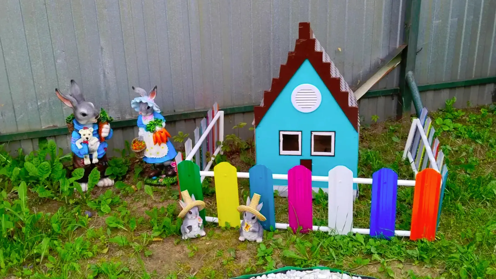 Фото 1 заборчик Нарядный Палисадник Эко 0.3м разноцветный