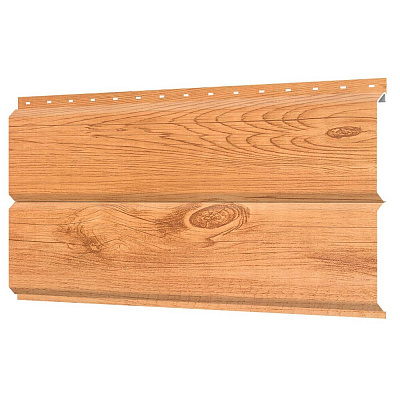 Сайдинг металлический ЕВРО-БРУС под брус дерево Клен 3D Светлый SteelArt фото Центр Металлокровли