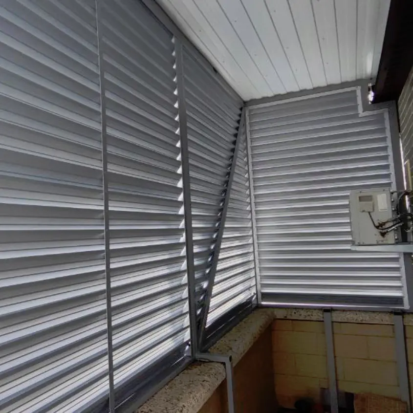 Фото 2 Ламели ЭКО-Z-US RAL9006 Серебро для зашивки балкона