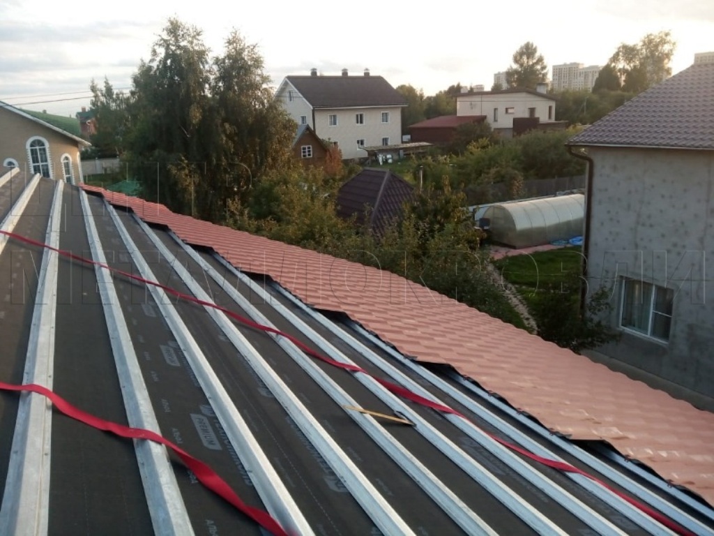 Металлочерепица Геркулес 8004 терракотовый Стальной Бархат от Центра Металлокровли в Павлодаре