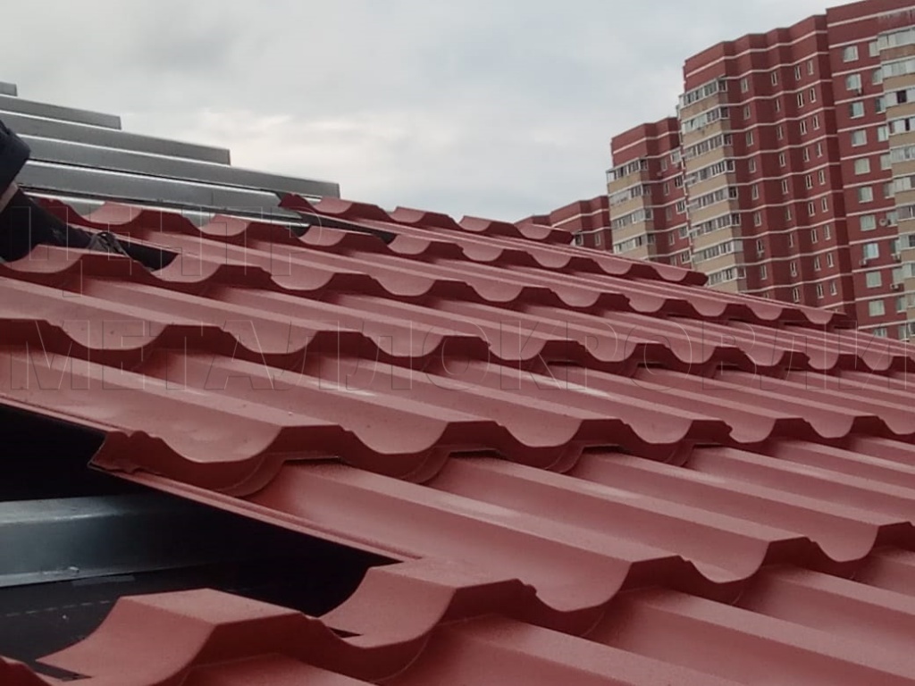 Металлочерепица Геркулес 8004 терракотовый Стальной Бархат от Центра Металлокровли в Павлодаре Металлочерепица Геркулес 8004 терракотовый Стальной Бархат от Центра Металлокровли в Павлодаре