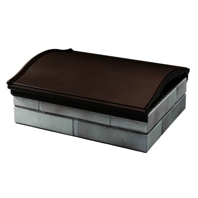 Парапет Zking Monblan Коричневый 385х510х100мм посадка на 1.5 кирпича (355,385мм) фото 3